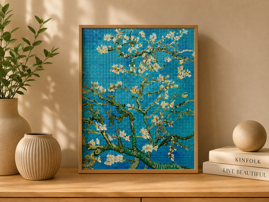 Vincent van Gogh Badem Çiçeği Elmas Boyama Seti 30x40 cm
