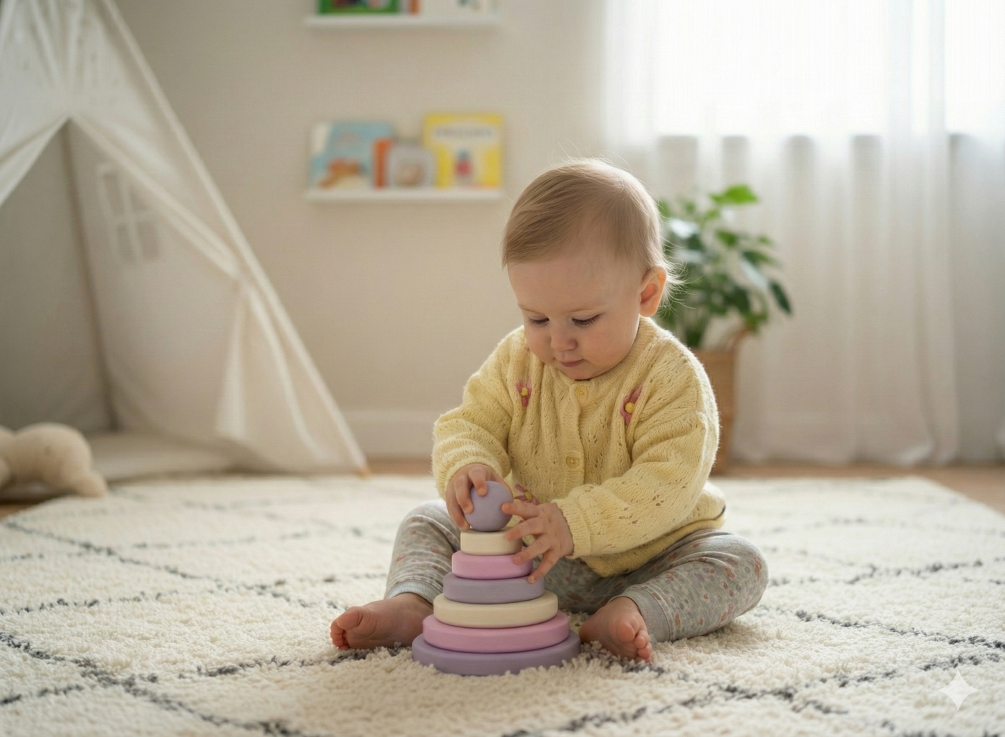 Lavanta Bahçesi Ahşap Montessori Halka Kule