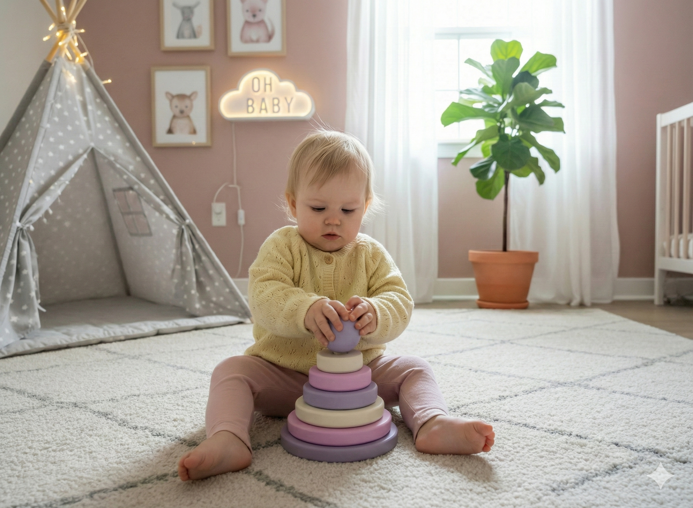 Lavanta Bahçesi Ahşap Montessori Halka Kule