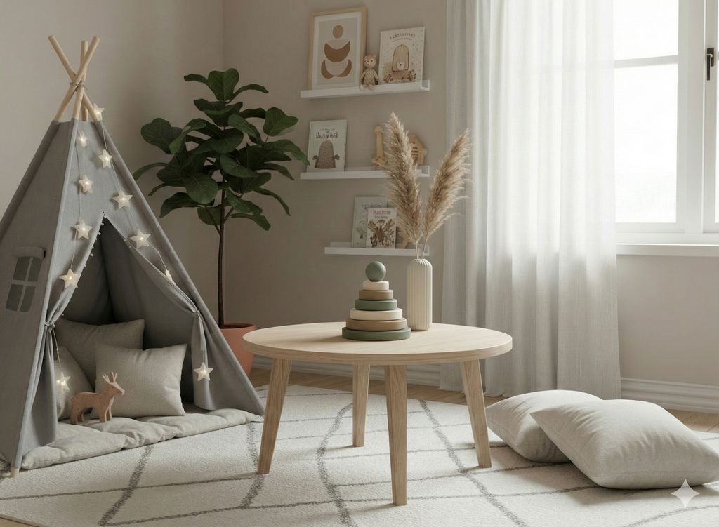 Zeytin Dalı Ahşap Montessori Halka Kule - Doğal Kayın Stacker Eğitici Dizme Oyunu