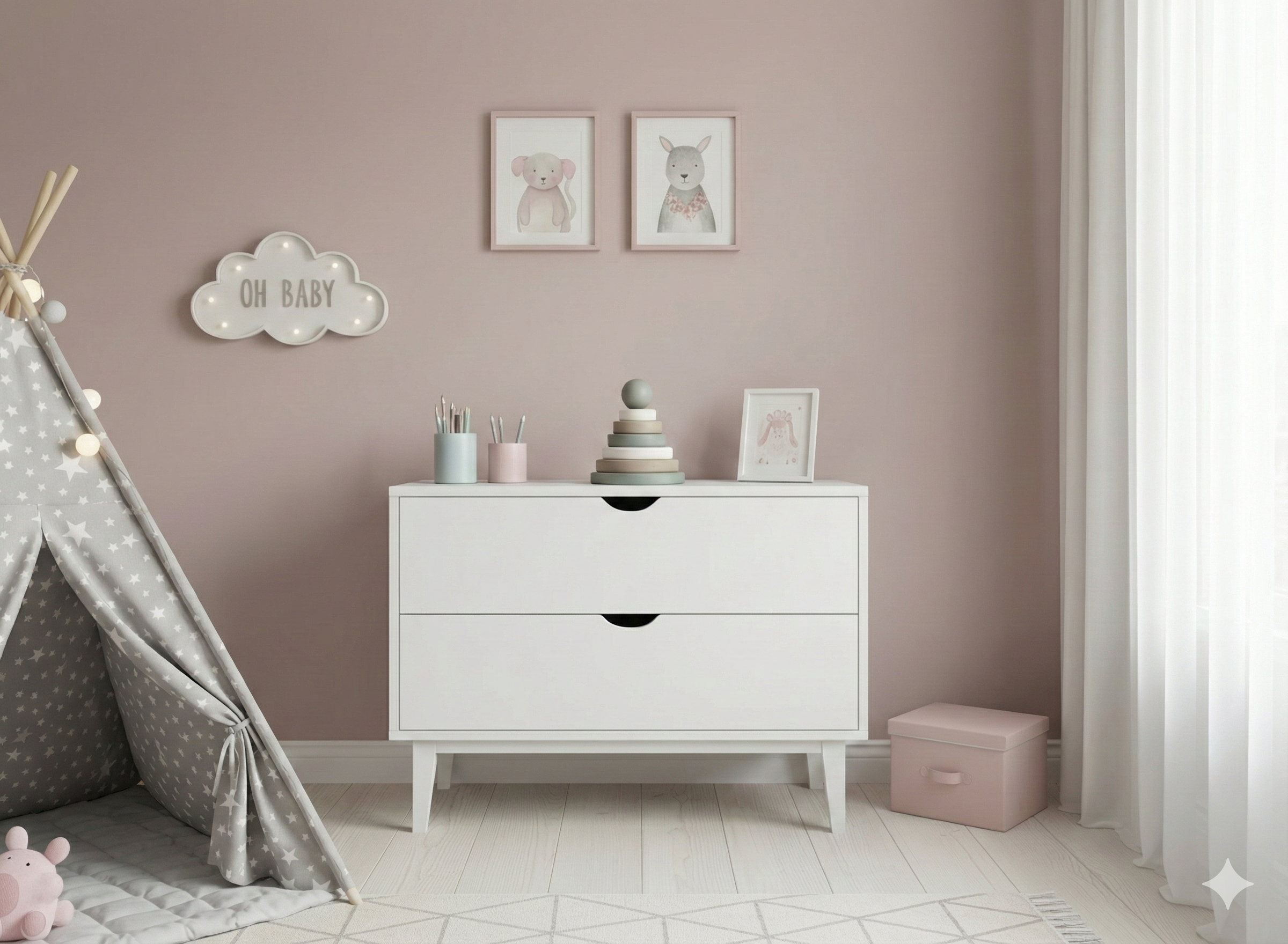 Zeytin Dalı Ahşap Montessori Halka Kule - Doğal Kayın Stacker Eğitici Dizme Oyunu