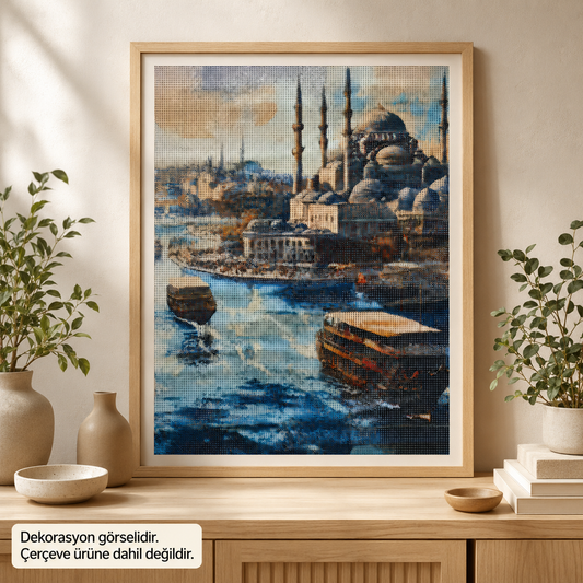 İstanbul Boğazı Elmas Boyama Tablo Kiti – 40×50 cm