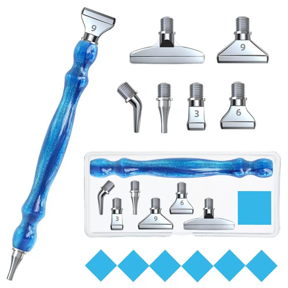 Premium Metal Uçlu Diamond Painting Kalemi Seti (6 Değiştirilebilir Uçlu)