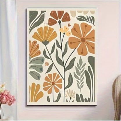 Bohem Çiçek Bahçesi Deseni Elmas Boyama Tablo – 25x30 cm DIY Diamond Painting Seti