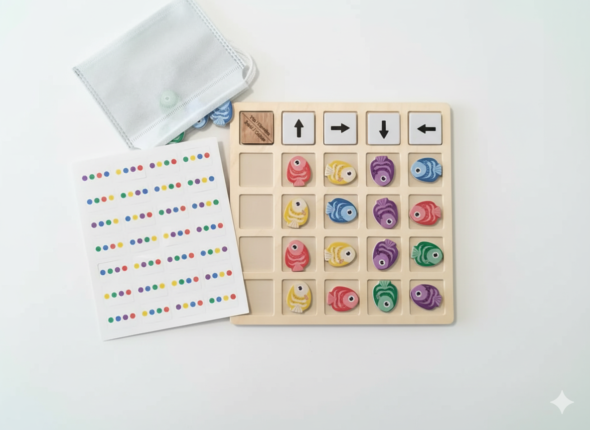 Ahşap Balık Yön Oyunu